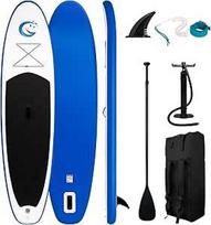 FunWater SUP lenta, aufblasbares Stand-Up Paddle Board für alle Könnensstufen, idealiai tinka pradedantiesiems ir šeimoms, su Anti-Rutsch Eva-Deck, Paddel, Pumpe ir komplektuojamu dugnu