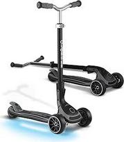 GLOBBER ULTIMUM Lights - Tretroller, 125/90 mm extra breit, ABEC 7, 3rädrig, höhenverstellbar, LED-Leuchtmodul