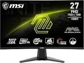 MSI MAG 27C6F 27 colių FHD lenktas žaidimų monitorius - 1500R 1920 x 1080 "Rapid VA" skydelis, 180 Hz / 1 ms (GtG), "Adaptive Sync" - DP 1.2a, HDMI™ CEC