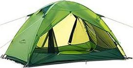 Naturehike Ultralight Silicone Tent Camping Tent 2 Person Tent Lietaus nepraleidžianti palapinė Camping Hiking 3-4 Season Tent (Green)