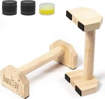 Parallettes Bars, Liegestützständer für Handstände, Planche Dips, Calisthenics, Krafttraining Parallelstangen (30 x 13 x 9 cm)