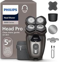 PHILIPS skutimosi galvutė "Pro Series 9000" skustuvas vyrams ir moterims, lanksti 360 laipsnių skutimosi galvutė ir "ComfortCut" peiliukai, skirti kruopščiai nusiskusti, švelnūs odai, modelis HS9980/15