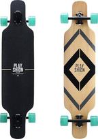 PLAYSHION 39 colių longboardas su ABEC-9 guoliais - Drop-Through Freeride Cruiser riedlentės