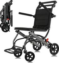 Sulankstomas neįgaliųjų ir senjorų vežimėlis, sveriantis 6,8 kg, transportavimo vežimėlis, tranzitinis vežimėlis, skirtas keliauti viduje ir lauke, su rankiniu stabdžiu