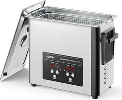 VEVOR 6L ultragarsinis valytuvas, profesionalus ultragarsinis valymo aparatas su valymo krepšeliu ir skaitmeniniu ekranu, 120 W nerūdijančio plieno 40 kHz pramoninis valymo aparatas laikrodžiams ir juvelyriniams dirbiniams
