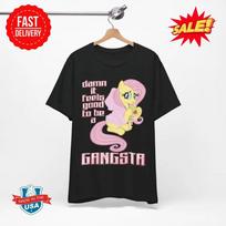 Velnias, gera jaustis gangsteriu marškinėliai - My Little Pony Fluttershy juokingi memų marškinėliai 4XL