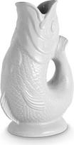 Wade WA967803WHT 1,2 litro talpos akmeninis indas "Iconic British Heritage Fish Jug", pagamintas Stoke-on-Trent, baltos spalvos