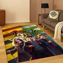 3D H-Harry P-Potter Magijos Simbolis Animacinis Kilimas Kilimas Miegamajam Svetainei Sofai Durų Kilimėlis Namų Dekoras, Vaikų Žaidimų Zonos Kilimas Neslystantis 40x60cm
