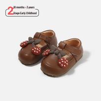 Spring 2026 Baby Walker Princess Shoes: Cute, Soft-sole Leather with Non-slip, Korean Style. Size 18 (Insole 13.5 cm)