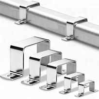 40x40mm kvadratinio vamzdžio spaustukas 304 nerūdijančio plieno stačiakampis atraminis laikiklis Rinkinys Statybos techninės įrangos įrankiams 1