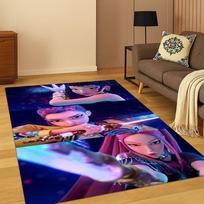 3D Demonų Medžiotojai Kpop Rumi Mira Zoey Muzikos Kilimas Kilimas Miegamojo Svetainės Sofos Namų Dekoras, Plotinis Kilimas Neslystantis Grindų Kilimėlis Dovana 40x60cm