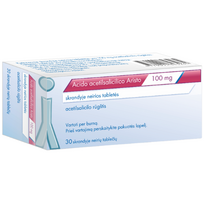 Acetilsalicilo rūgštis ARISTO 100mg, 30 tabl.