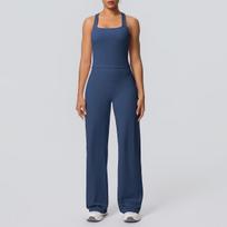 Quick-Dry Racerback Yoga & Running Set: High-Waisted Breathable Pants & Top Large