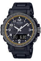 Casio Pro Trek Climber Line Saulės energija Pagamintas iš biomasės Juodas Radijo bangomis valdomas laikrodis, Plastikas, PRW-51FC-1JF, Vyriškas,