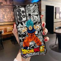 Skaidrus dėklas Samsung Galaxy A16 A35 A36 A52 A17 A24 A33 A15 A13 A21s A26 A25, mielas animacinis anime Saiyan Goku Galaxy A16