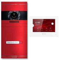 VDM10 2.0 video domofonas | Pilnas komplektas su keičiamu vardiniu skydeliu | 1 skambinimo mygtukas | Plug & Play | Pasirinkta RAL spalva | Neo