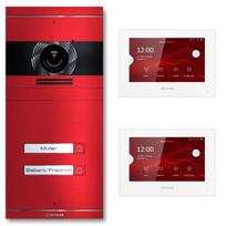 VDM10 2.0 video domofonas | Pilnas komplektas su keičiamu vardiniu skydeliu | 2 skambinimo mygtukai | Plug & Play | Pasirinkta RAL spalva | Neo