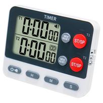 Dual Digital Timer Multifunctional Count UP/Down Timer with Memory Function Cooking Timer for Gym Office Laboratory balta