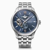 Orient Star Automatinis Daugiasluoksnis Pagamintas Atviroje Šviesiai Mėlynas Vyriškas Laikrodis, Skeletas, Mechaninis, Japonija, 2 Metų Gamintojo Garantija, Širdis, RK-AV0B08L,