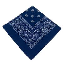 Madinga Hip Hop Bandana Kvadratinė skara Kaubojiška Juoda Raudona Indiško rašto Galvos juosta Spausdinta Moterims/Vyrams/Berniukams/Mergaitėms tamsiai mėlyna spalva