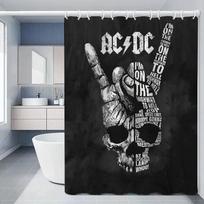 Rock-ACDC Dušo užuolaida Vonios reikmenims Sulankstoma pertvara Vonios užuolaidos Miegamiesiems Vandeniui atsparus audinys Daiktai Rinkinys Ho 90x180cm