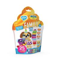 Kūrybinis rinkinys: Modeliavimo masė (šokantis plastilinas) „Lovin Family set“, 25 vnt.