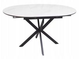 Gaston keraminis 100 cm apvalus ištraukiamas valgomojo stalas – juodas