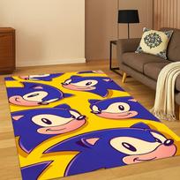 Klasikinis S-Sonic žaidimo animacinis ežiukas kilimas kilimėlis miegamajam svetainei sofai namų dekoravimui, vaikų zonos kilimėlis neslystantis grindų kilimėlis dovana 40x60cm