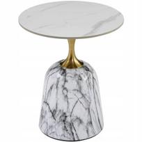 Fama Modernus apvalus metalinis kavos staliukas 50×50×59 cm – juoda