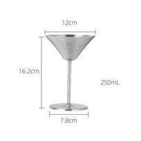 Nerūdijančio plieno Martini kokteilių taurė Šampano taurė Vyno taurė Rožinio aukso individualizuotas dizainas Metaliniai įrankiai sidabras