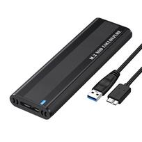 Dual Protocol M.2 NVMe SSD Case 10Gbps M.2 NVMe External Box Case Tool Free for Hard Drive Accessories