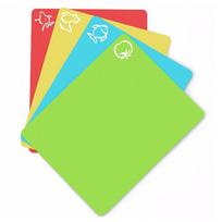 Flexible Non-slip With Food Icons Cutting Mats Chopping Blocks Kitchen Tools Cutting Board Set 1 SET