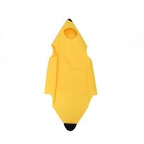 Juokingas banano vaisiaus kostiumas suaugusiems Helovinui ir karnavalui Child One Size citrinos geltonos spalvos