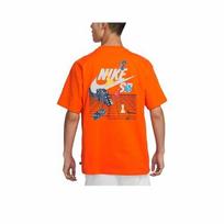 Nike Men's Orange Skateboard Graphic Crew Neck Short Sleeve T-Shirt EU XL oranžinė