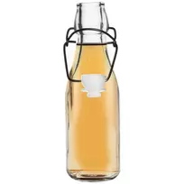 Stiklinis butelis su užsegimu 290 ml