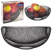 Metalinė vaisių ir daržovių pintinė 30 cm juoda
