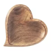 Medinė užkandžių lėkštė 20 × 21 cm