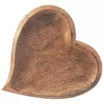 Medinė užkandžių lėkštė 25 × 25 cm