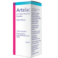 Akių lašai ARTELAC 3,2mg/ml, 10ml