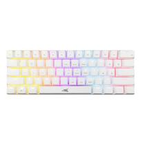 Baracuda BGK-03211 Dolphin White – Kompaktiška RGB mechaninė žaidimų klaviatūra