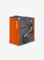 Granulinis katilas "PELLET UNI 26" su KIPI ROT POWER 26 kW degikliu ir 320 l talpa
