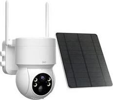 "DiO Connected Home" oranžinė 4G belaidė akumuliatoriumi valdoma lauko kamera su saulės kolektoriumi 3MP 4G SIM kortelė