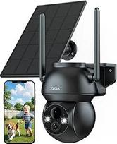 "Xega" saulės stebėjimo kamera Lauko belaidė 2K Super HD PTZ CCTV kamera "WiFi" stebėjimo kamera Namų apsauga Spalvotas naktinis matymas PIR Asmens aptikimas Dvipusis garsas