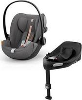 CYBEX Gold Cloud G i-Size Plus ir ISOFIX bazė G Kūdikių automobilinė kėdutė, įskaitant naujagimio įdėklą, nuo gimimo iki maždaug 24 mėnesių, skirta vaikams nuo 40 cm iki 87 cm, maks. 13 kg, Lava Grey