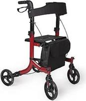 Faltbarer Rollator VITAWALK PRO - Leichter Aluminium-Gehenwagen für Senioren mit Bremsen, Sitz, Korb und 4 Rädern - SC5023B