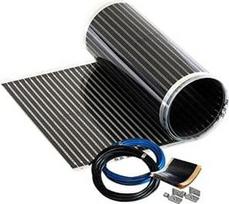 Infraraudonųjų spindulių šildymo plėvelės grindų šildymo rinkinys 0,5 m², 50 cm 90 W/m² - efektyvus ir energiją taupantis šildymas naujai statybai arba senų pastatų renovacijai