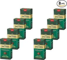 JACOBS Krönung Filtruota kava 8 x 500 g Miltelinė kava Malta skrudinta kava