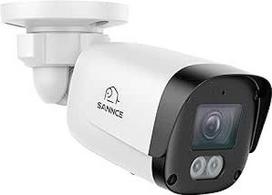 SANNCE POE 5MP CCTV apsaugos kamera su žmogaus / transporto priemonės aptikimo funkcija, dvikrypčiu garsu, įrašymu, lauko stebėjimu 24 valandas per parą, 7 dienas per savaitę, išmaniąja judesio aptikimo funkcija AI 2.0
