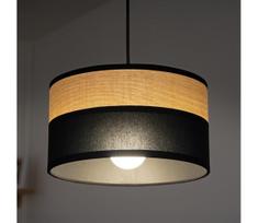 Pakabinama liustra ALBA su laidu 1xE27/15W/230V, skersmuo 25 cm, juoda/ruda