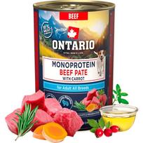 Ontario Adult Monoprotein Beef jautienos paštetas su morkomis 200 g / 400 g - Produkto Svoris 200g